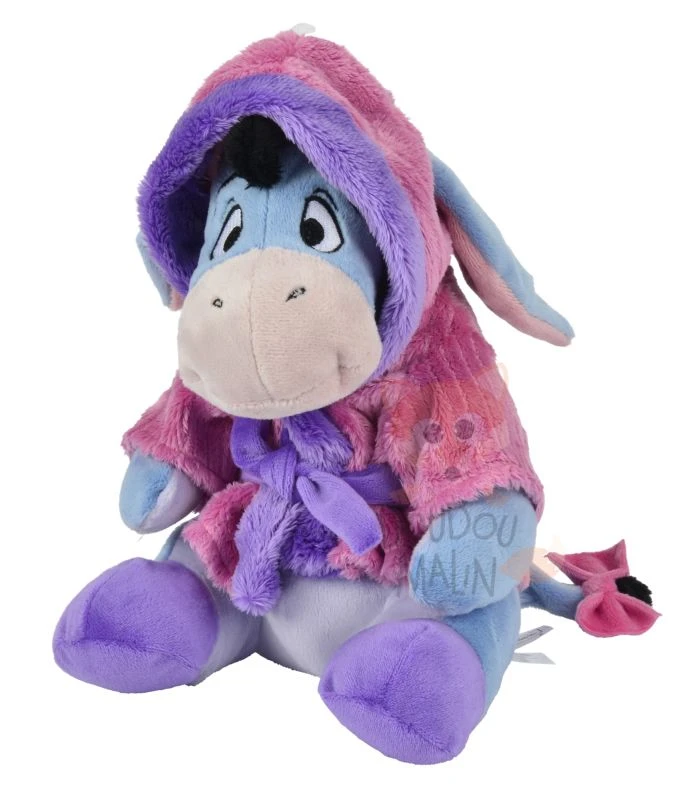 Disney Bourriquet L'âne Peluche Peignoir Violet Bleu 25 Cm 3 Disney Bourriquet L'âne Peluche Peignoir Violet Bleu 25 Cm