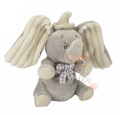 Disney Dumbo L'éléphant Mini Peluche Gris Vichy 15 Cm