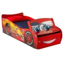 Disney Lit Enfant Flash McQueen Avec Rangement 70 X 140 Cm Abel