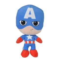 Disney Nicotoy Marvel Peluche Bébé Captain America Bleu 17 Cm
