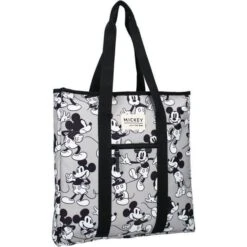Disney MICKEY MOUSE Sac Shopping My Little Bag Gris/Blanc