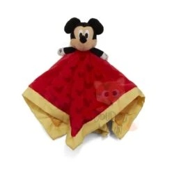 Disney Mickey La Souris Doudou Plat Rouge Jaune