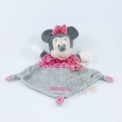 Disney Minnie La Souris Doudou Plat Gris Rise