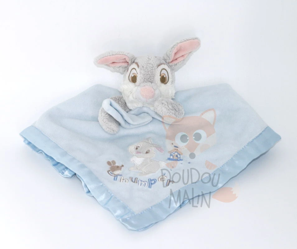 Disney - Panpan Le Lapin - Maxi Doudou Plat Carré Bleu 40 Cm 3 Disney - Panpan Le Lapin - Maxi Doudou Plat Carré Bleu 40 Cm