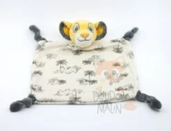 Disney Le Roi Lion Doudou Plat Simba Beige 30 Cm