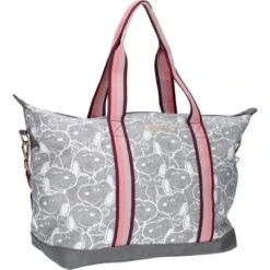 Disney SNOOPY Sac Shopping My Favourite Memories Gris/Rose