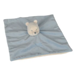 Disney Winnie L'ourson Doudou Plat Bleu