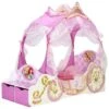 WORLDS APART DISNEY PRINCESSES Lit Enfant Fille - Carosse En Bois Avec Rangements Et Rideaux - Rose -Disney worlds apart disney princesses lit enfant fille carosse en bois avec rangements et rideaux rose 454159